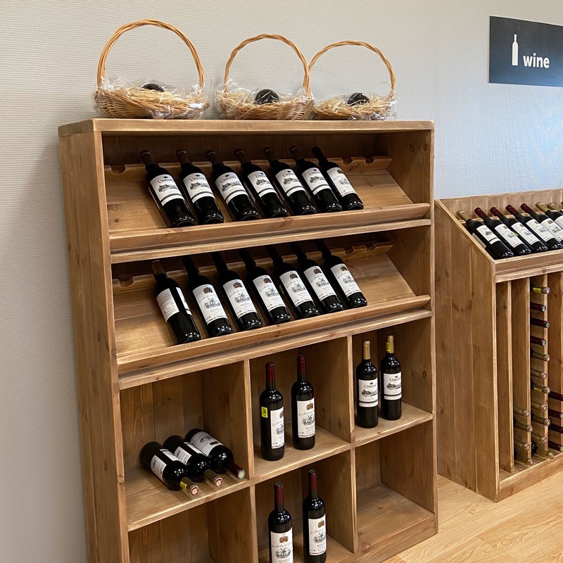 Wine rack H150, solid wood TRADIS