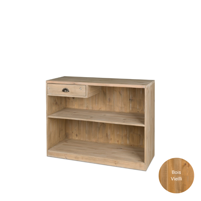 Retail shop counter, drawer with lock, Solid wood