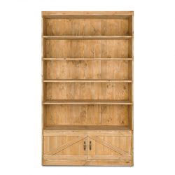 5 level shelf unit 2 doors, Solid wood