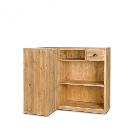Modular solid wood corner countertop