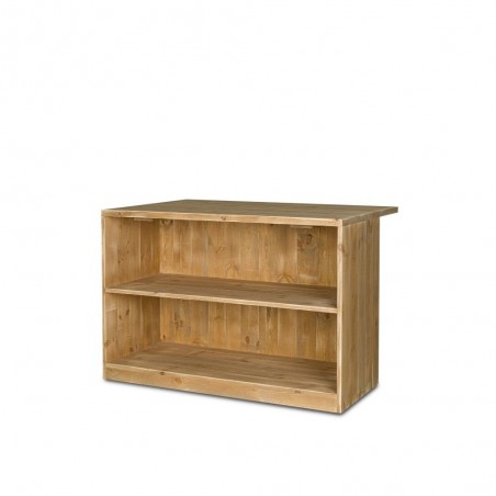 Disabled standard reception desk, solid wood