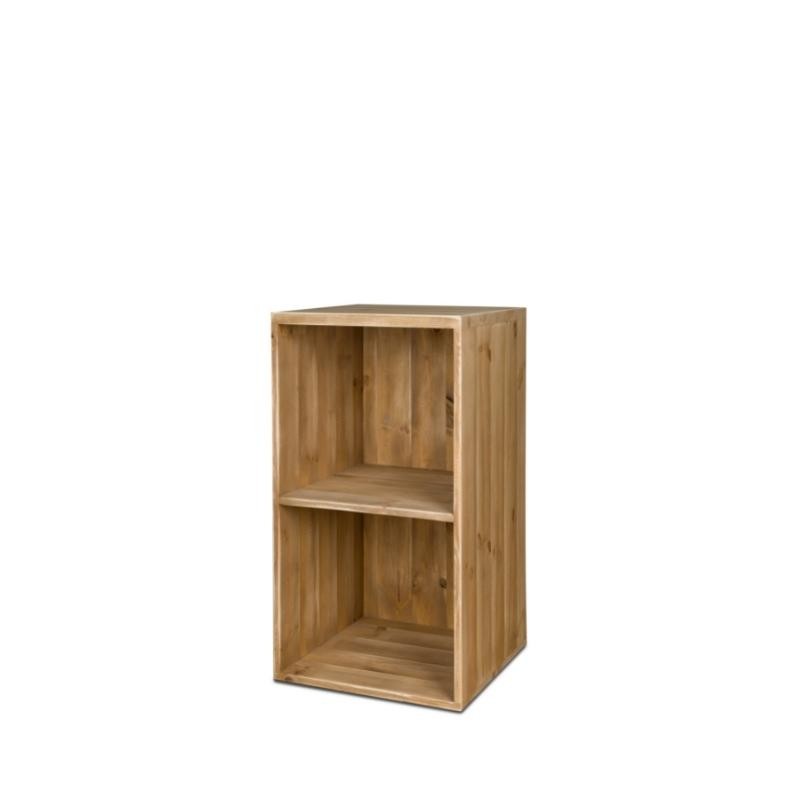 Counter 2 compartments, solid wood