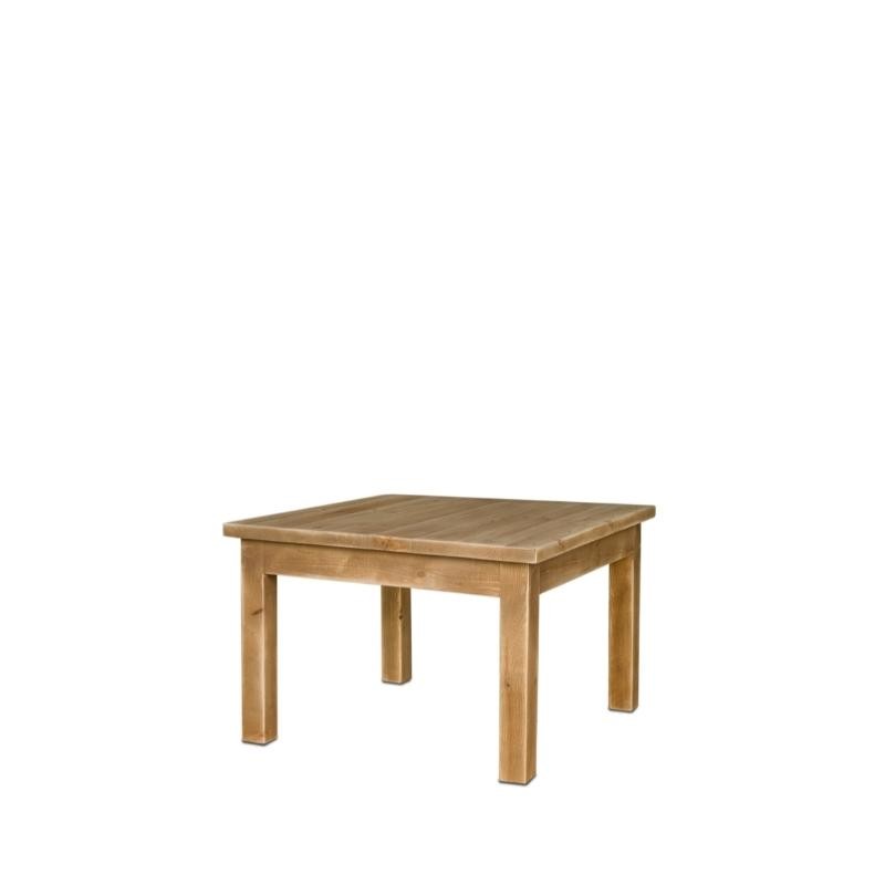 Display table 75x75, solid wood TRADIS