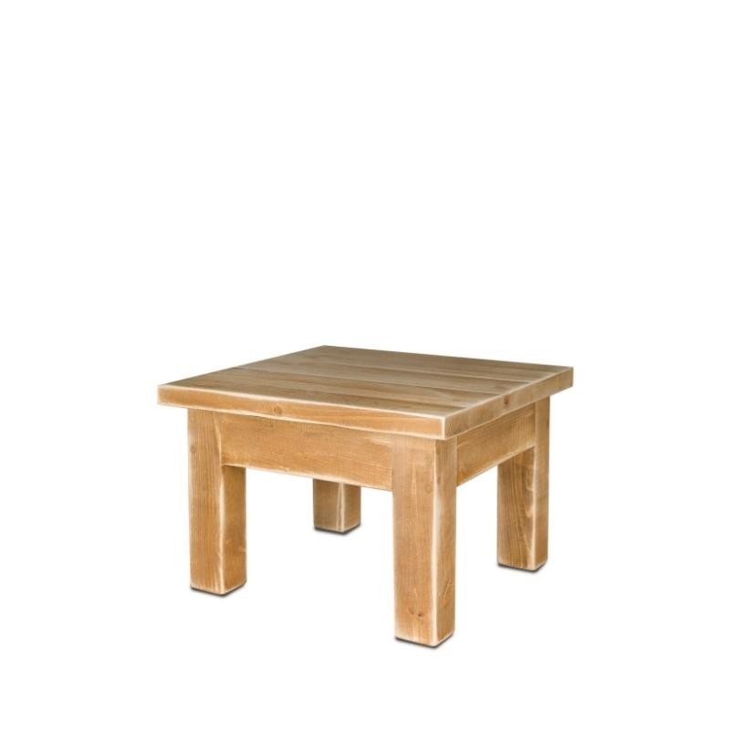 Table de présentation 45x45, bois massif TRADIS Bois Vieilli