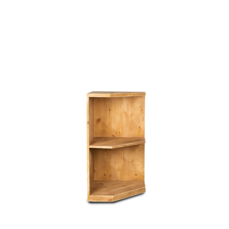 Corner reception counter, 2 levels, solid wood | Tradis