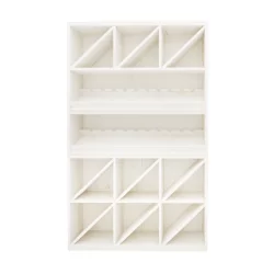 Set of 3 podiums, solid wood
