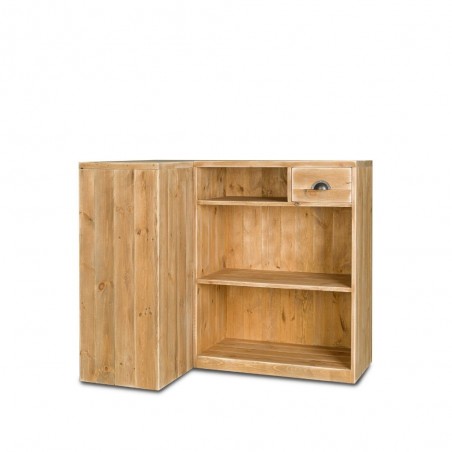 Modularer Ecktresen aus Massivholz