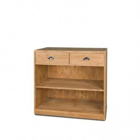 Anrichte H90cm 2 Schubladen, Massivholz