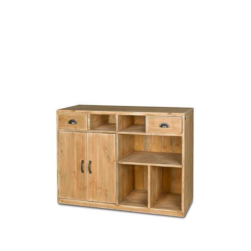 Ladentisch, 2 Türen, 2 Schubladen, Massivholz