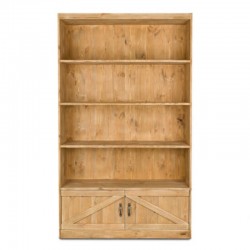 Regal mit 4 Ebenen B119 cm, Massivholz