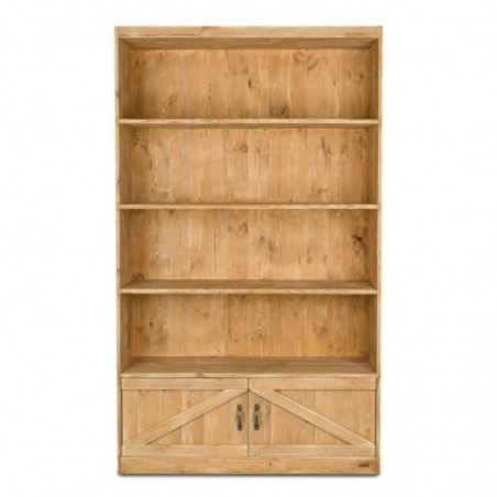 Regal mit 4 Ebenen B119 cm, Massivholz
