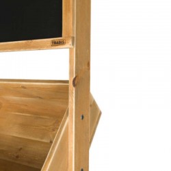 Fächerdisplay, Schieferdisplay, Massivholz