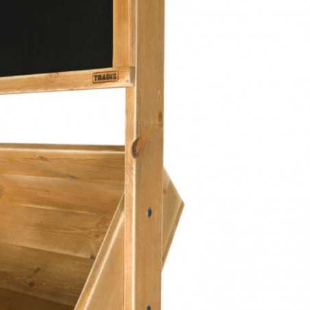 Fächerdisplay, Schieferdisplay, Massivholz