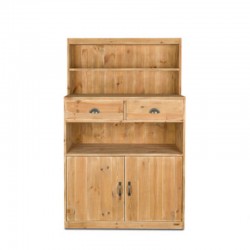 Anrichte H160 cm, 2 Schubladen, 2 Türen, Massivholz