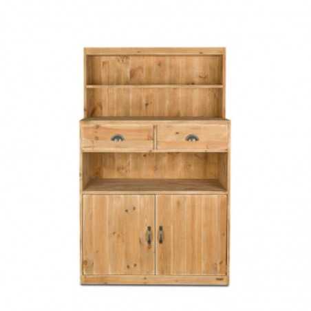 Anrichte H160 cm, 2 Schubladen, 2 Türen, Massivholz