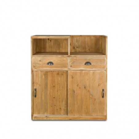 Kassentheke, 2 Türen, 2 Schubladen, Massivholz