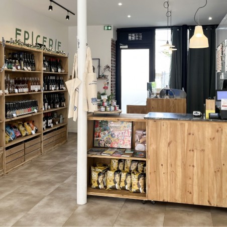 Theke 2 Fächer auf Rollen Ambiente