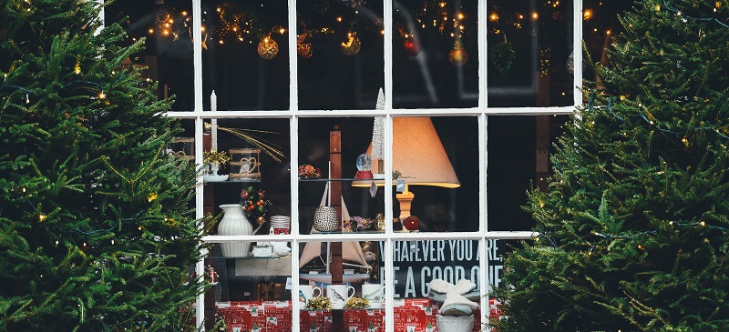 vitrine de noël magasin