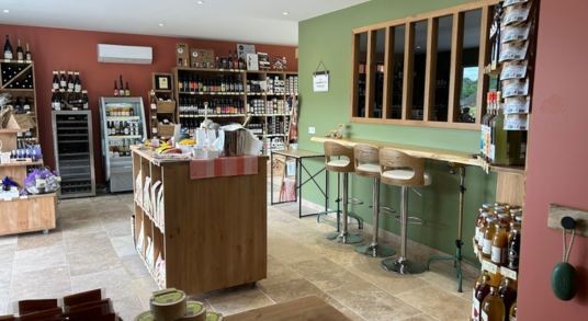 Layout of the delicatessen “L'épicerie d'Emilie”